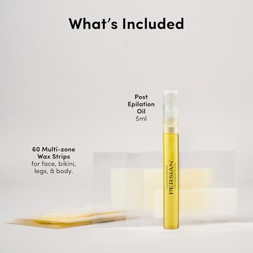 Persian Multi-Zone Wax Strips Kit for Hair Removal - 60 Strips