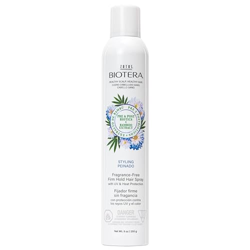 Biotera Firm Hold Hairspray, Fragrance-Free Styling Spray - 9 Fl Oz