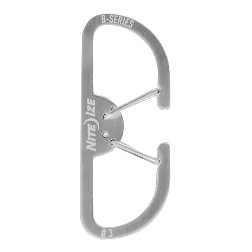 Nite Ize B-Series Heavy Duty Dual Carabiner - Stainless Steel, 150lb Load Limit