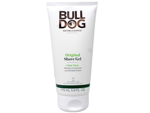 Bulldog Original Shave Gel for Men, Aloe Vera Enriched, 2-Pack