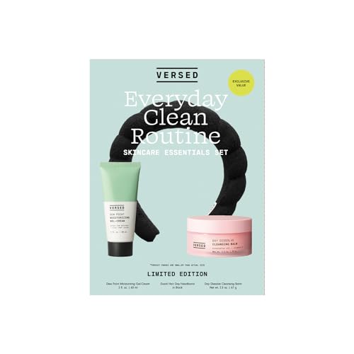 Versed Everyday Clean Routine Travel Skincare Set - 3 Essentials