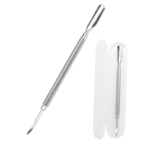 Dual-Ended Stainless Steel Cuticle Pusher and Trimmer Tool