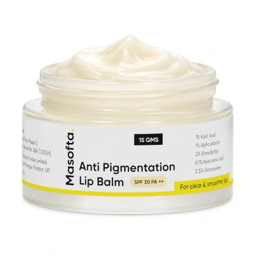 Masofta Kojic Acid & Shea Butter Lip Balm with SPF 30 - 15g