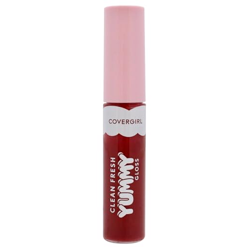 COVERGIRL Clean Fresh Yummy Gloss 10 Sunrise Blush - 0.33oz Vegan Hydrating Lip Gloss