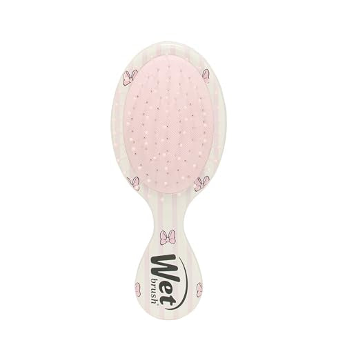 Wet Brush Hello Disney Minnie Mouse Mini Detangler - Pain-Free Travel Hair Brush for All Hair Types