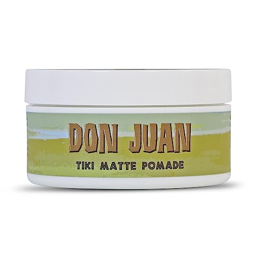 Don Juan Tiki Matte Pomade, High Hold Water Based Hair Styling, 4 oz
