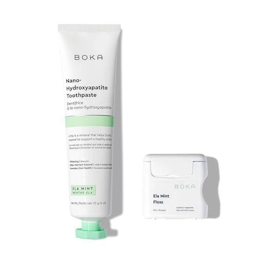 Boka Ela Mint Nano-Hydroxyapatite Toothpaste & Natural Woven Dental Floss