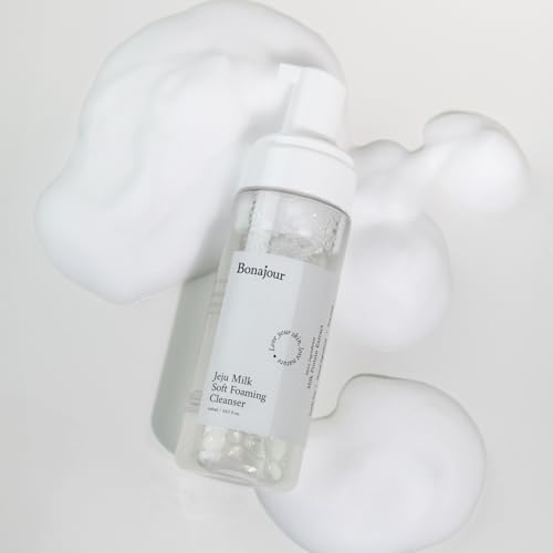 BONAJOUR Jeju Milk Low pH Foaming Cleanser for Sensitive Skin 5.3 fl oz
