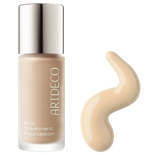 ARTDECO Rich Treatment Foundation Light Porcelain N°28 0.67 Fl Oz - Flawless, Long-Lasting, Water-Resistant Makeup
