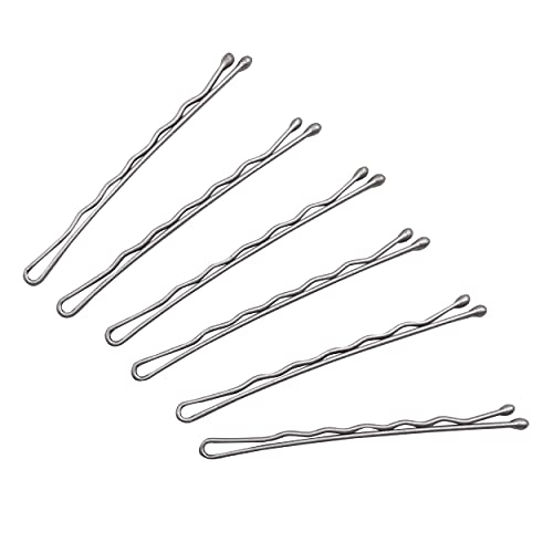 KWONG Dofash Silver 5cm Wave Hair Pins - Bulk 260 Pack for Thick & White Hair