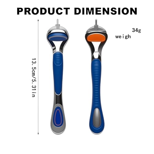 Ergonomic Replacement Handle for Gillette Fusion 5 Razors - 2 Pack