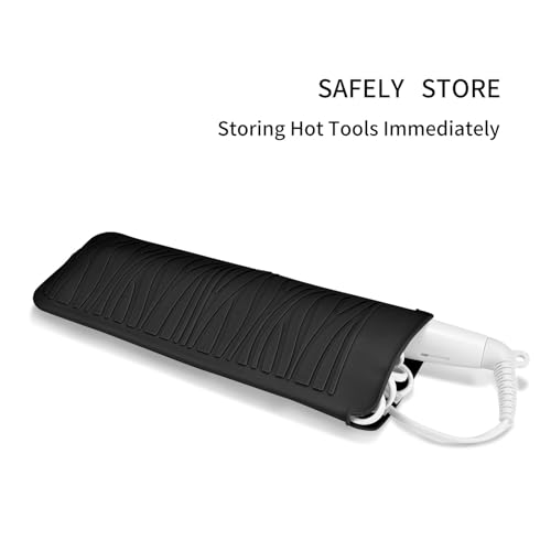 Heat Resistant Silicone Mat for Hair Tools - 450°F Anti-Slip