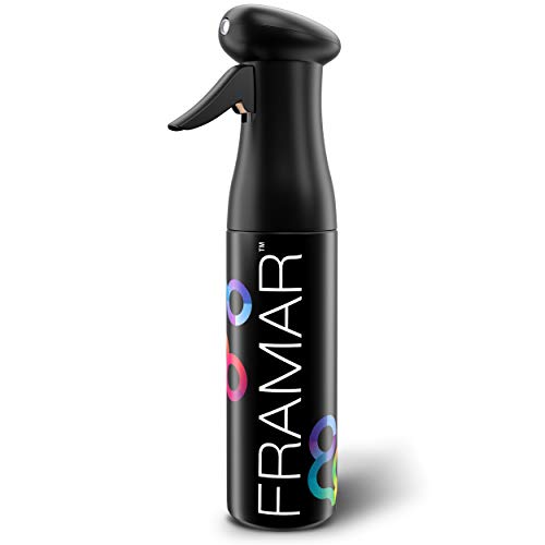 FRAMAR Premium Continuous Spray Bottle for Hair - Black