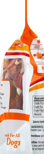 Long-Lasting Dog Treat Kabobs - Real Proteins with Beef Hide & Chicken | Supports Dental Health, 24 oz