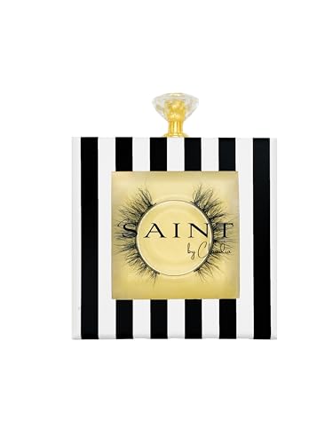 Saint by Claudia Reusable Faux Mink Eyelashes - Natural, Cat Eye Style, Up to 15 Uses