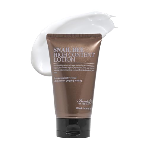 BENTON Snail Bee High Content Face Lotion 2023 Renewal – Hydrating & Nourishing Skincare, 4.05 fl oz