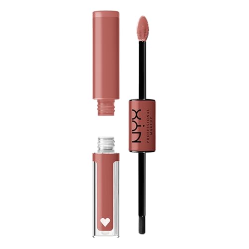 NYX Shine Loud Liquid Lipstick - Long-Lasting Dusty Nude Mauve