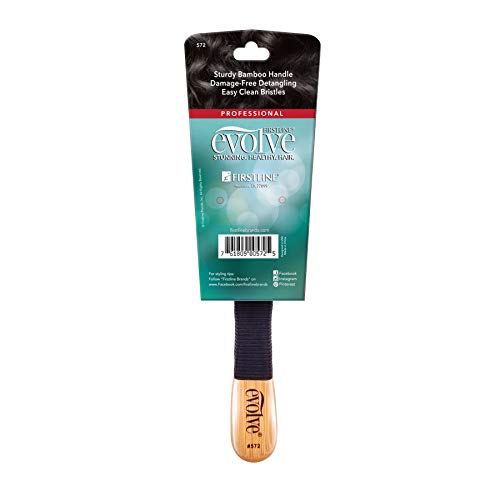 Evolve Knot-Free Detangle Brush with Bamboo Handle - 2 Pack