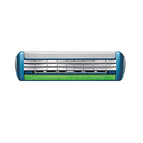 Wilkinson Sword Protector 3 Razor Blade Refills Pack of 8 - Compatible with Schick Protector, Blue, 1 Count