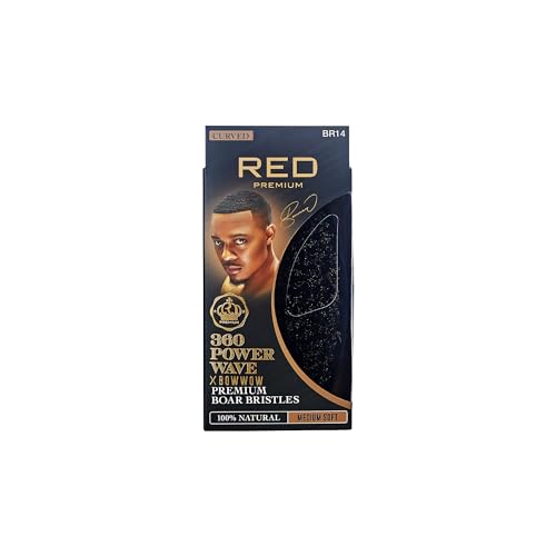 Red by Kiss 360 Power Wave X Bow Wow Curved Palm Brush - 1 Count