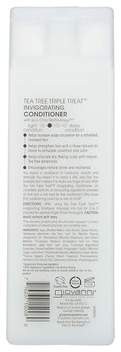 GIOVANNI Tea Tree Triple Treat Conditioner - 8.5 Fl Oz for All Hair Types