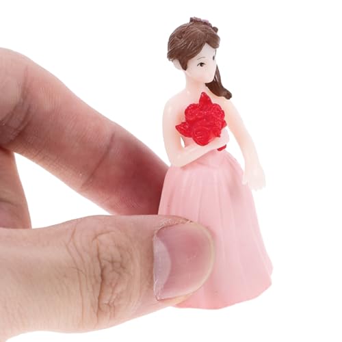Wedding Doll Figurine Cake Topper - Bride & Groom Resin Ornament