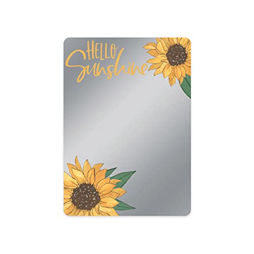 Hello Sunshine Magnetic Mirror - 5" x 7" Shatterproof Locker Decor