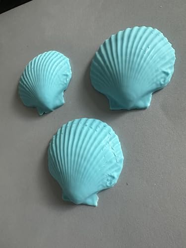 3-Piece Decorative Seashell Soap Set, Ocean Scented Scallop Shell Soaps