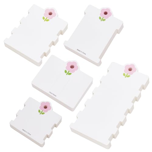150Pcs Hair Clip Display Cards - White Cardboard Holders for Hair Accessories