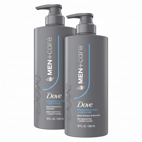 DOVE MEN+CARE Hydration Fuel 2-in-1 Shampoo & Conditioner 18 fl oz Pack of 2
