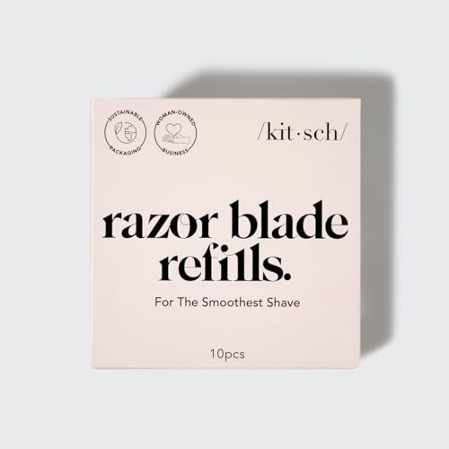 Kitsch Double Edge Safety Razor Blades 10-Pack & Smooth Shave Butter Bundle