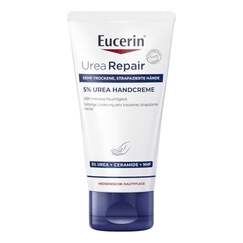 Eucerin Repairing Hand Cream with 5% Urea, 2.54 Fl Oz (75ml)