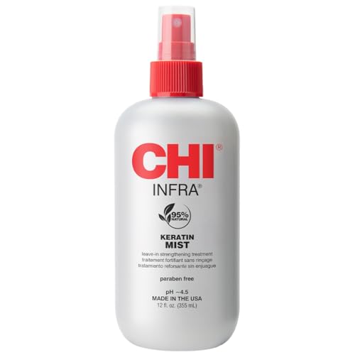 CHI Keratin Mist Hair Spray - Strengthening & Heat Protection, 12 Oz