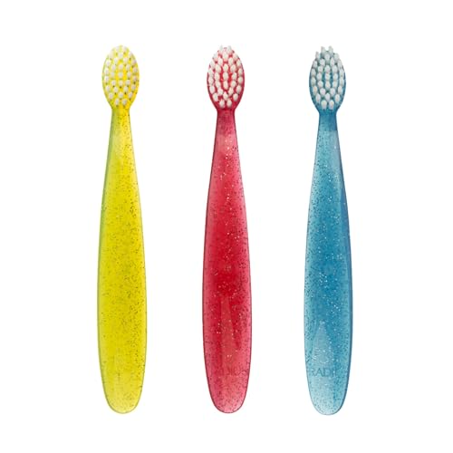 RADIUS Totz Children's Toothbrush, Extra Soft, 18 Months & Up, 3-Pack