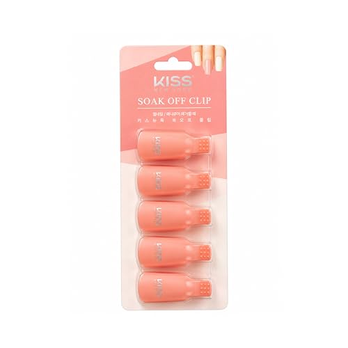 KISS New York Soak Off Clips for Easy Gel Polish Removal - 5 Count