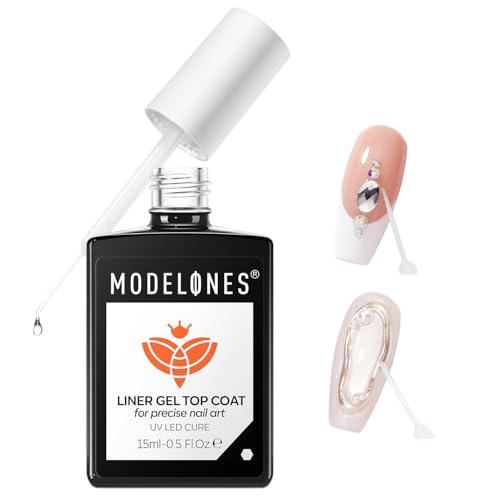 Modelones No Wipe Gel Top Coat - High Gloss & Strong Adhesion