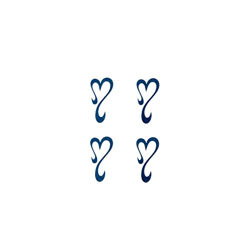 Cute Heart Temporary Tattoo Set of 2 - Hand or Body Design