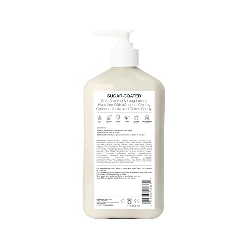 Hempz Spun Sugar & Vanilla Bean Moisturizing Body Lotion with Shimmer, 17 Oz