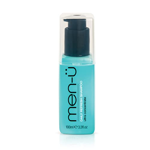 men-ü Daily Refresh Vegan Shampoo with Pump - Ultra-Concentrated 3.3oz