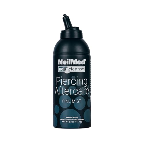 NeilMed NeilCleanse Piercing Aftercare, Fine Mist, 6.3 Fluid Ounce