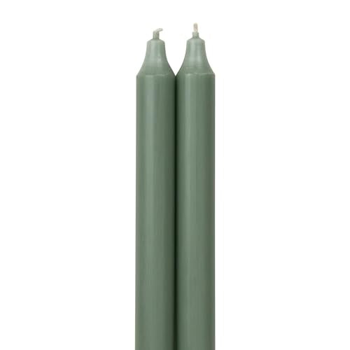 Eucalyptus Taper Candles - 12" 2-Pack, Smokeless & Dripless