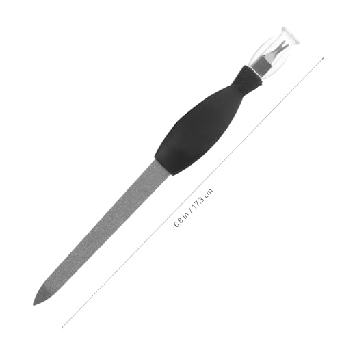 Minkissy Cuticle Remover Nail File Combo 6.29 in - Dual Use Tool