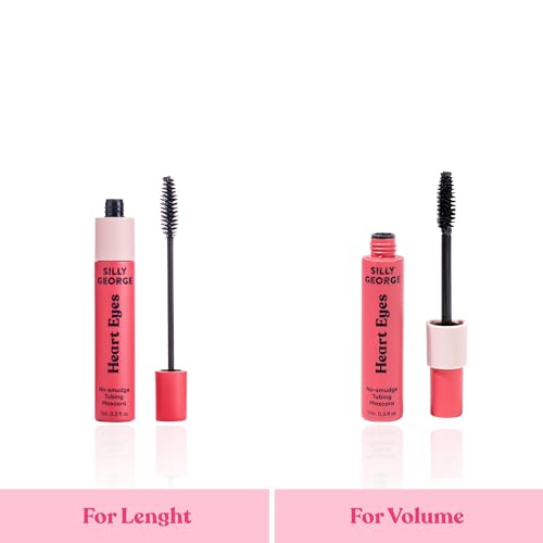 Silly George Heart Eyes Tubing Mascara - Smudge-Free & Vegan Volumizing