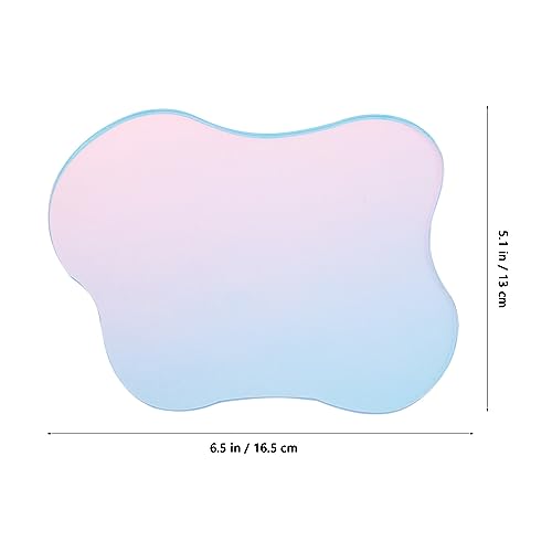 Garneck Acrylic Irregular Coasters - Set of 2 Unique Drink Pads