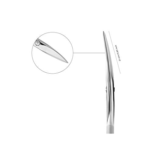Staleks Matte Nail Scissors with Curved Blades for Thick Nails