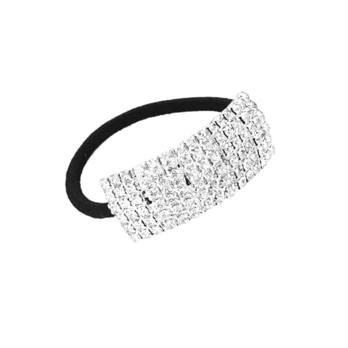 Sparkling Crystal Rhinestone Hair Ties for Women & Girls