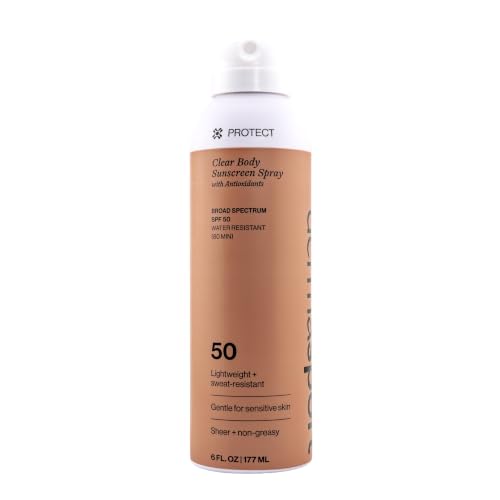 Dermasport SPF 50 Clear Body Sunscreen Spray - Water Resistant 6 oz