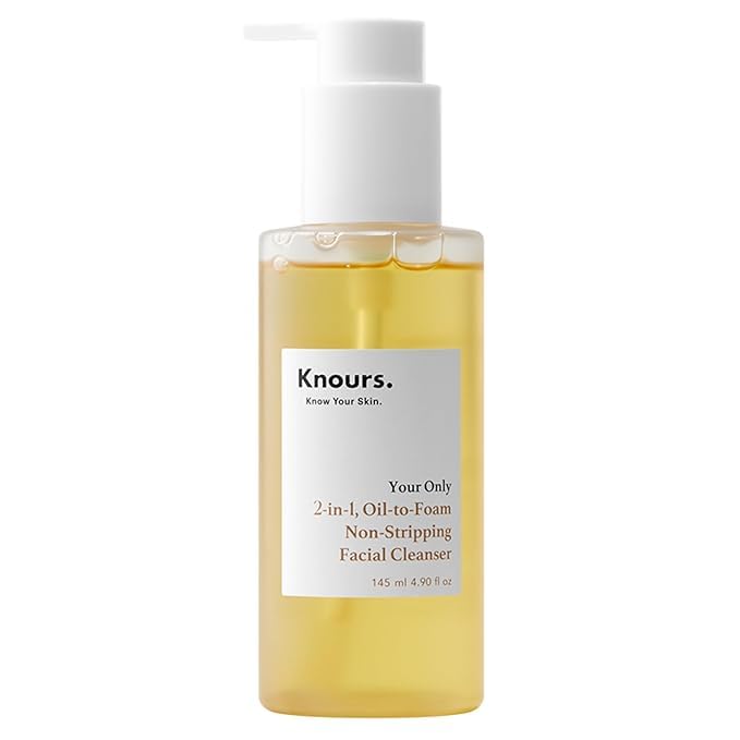 Korean 2-in-1 Makeup Remover - Oil-to-Foam Cleanser with Jojoba & Honey | Non-Drying | 145ml/4.97oz