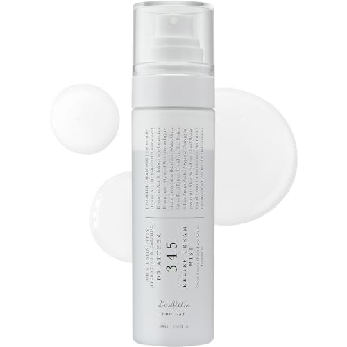 Dr.Althea 345 Relief Cream Mist 3.38 Fl Oz | Hydrating Soothing Facial Spray with Rice Extract | Vegan Korean Skincare