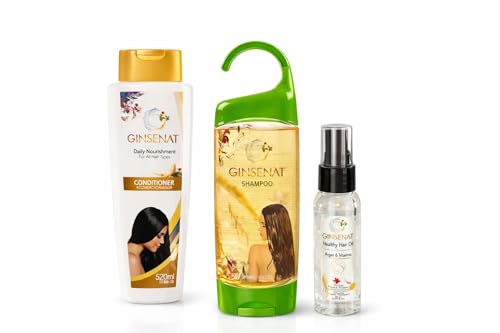 Ginsenat Ginseng Strengthening Shampoo for Dry, Damaged Hair - 250ml